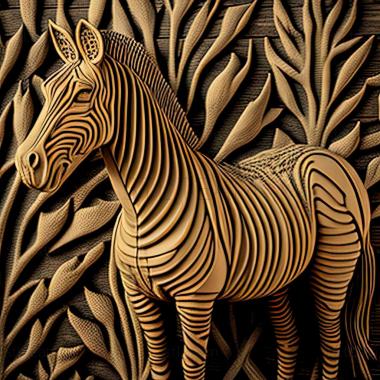 3D model Orthonops zebra (STL)